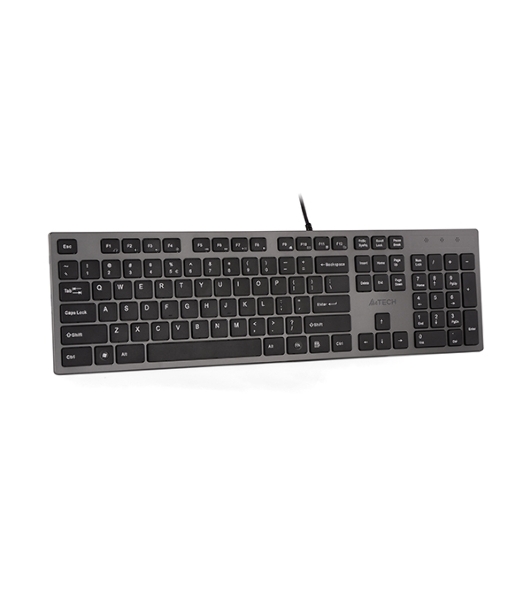 Клавиатура A4Tech KV-300H проводная, USB Type-A, серый