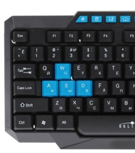 Мышь проводная Oklick 750G черный, 7200 dpi, USB, кнопки - 5