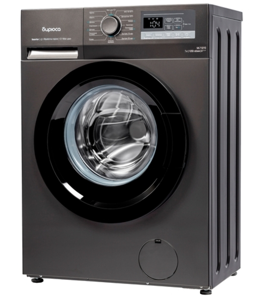 Стиральная машина Бирюса WM-ML712/10 DM черный, загрузка фронтальная 7 кг, 1200 об/мин, класс A+++