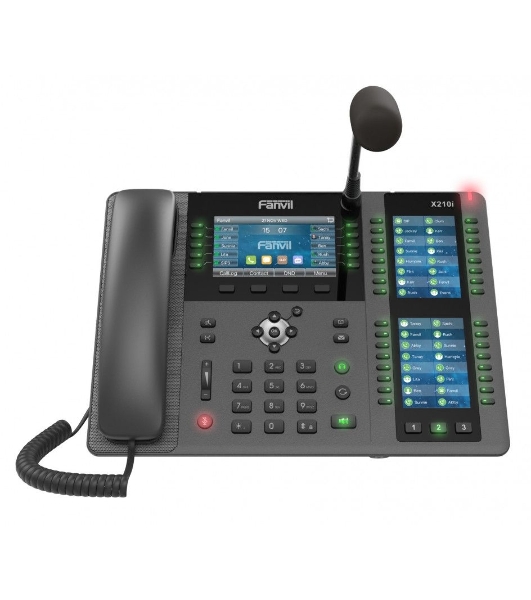 Телефон IP Fanvil X210i IP телефон 20 линий, внешний микрофон, цветной экран 4.3'; + два доп. цветных экрана 3.5';, HD, Opus, 10/100/1000 Мбит/с, USB, Bluetooth, PoE