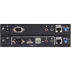 Удлинитель, KVM USB 2xDVI Single Link+AUDIO+RS232, 100 м., 1xUTP, макс.разр.1920х1200 60Hz 90м Cat5e;100м Cat6/6a/1080p 100м HDBaseT;1920x1200 150м cat6/6a LongReach HDBaseT, 2xDVI-D+2MINIJACK+DB9+USB B>3xUSB A, бп 220> 5V, ATEN CE624-AT-G, фото 1