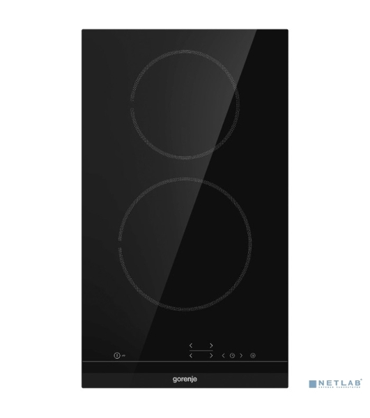 Варочная панель Gorenje ECT321BCSC, конфорок: 2 шт., стеклокерамика, независимая, черный