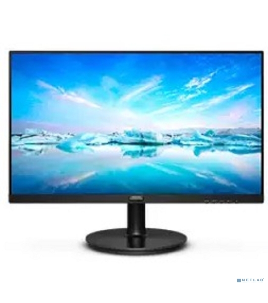 Монитор 21.5' Philips 222V8LA (00/01) VA 1920x1080, 75 Гц, 4 мс, 16:9, 250 кд/м2, 1xHDMI, 1xDP, 1xVGA, 1x3.5 мм, черный