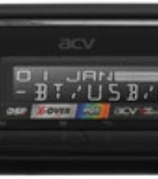 Автомагнитола ACV ADX-903BM, 1 DIN, Bluetooth, USB Type-A, AUX, пульт ДУ