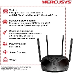 Двухдиапазонный роутер MERCUSYS MR80X AX3000 Wi-Fi 6, до 574 Мбит/с на 2,4 ГГц + до 2402 Мбит/с на 5 ГГц,4 фиксированные внешние антенны, 3 гигабитных порта LAN, 1 гигабитный порт WAN, фото31