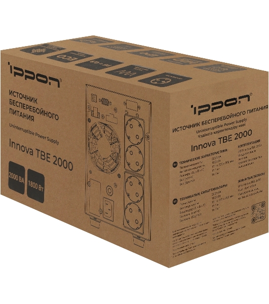 Источник бесперебойного питания Ippon Innova TbE 2000 1800Вт 2000ВА черный