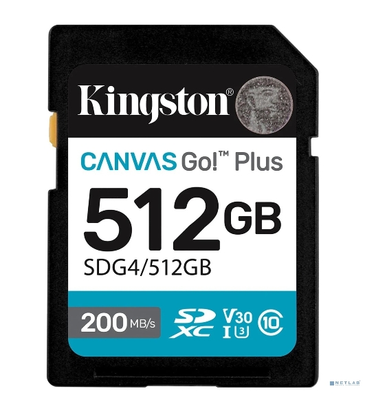 Флеш карта SDXC 512Gb Kingston SDG4/512Gb Canvas Go! Plus w/o adapter