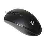 Мышь проводная Oklick 125M черный, 1200 dpi, USB, кнопки - 3, фото 1