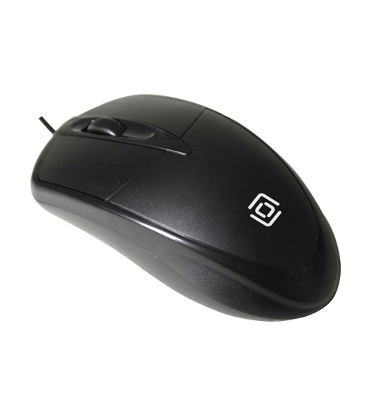 Мышь проводная Oklick 125M черный, 1200 dpi, USB, кнопки - 3