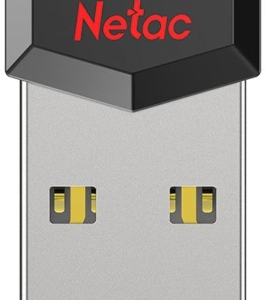 Флешка USB Netac UM81 (NT03UM81N-008G-20BK), 8Gb, USB 2.0, R/W 30/10, черный/красный