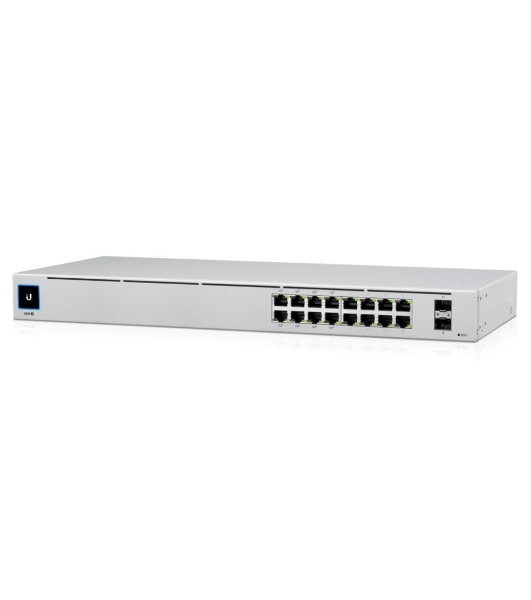 Коммутатор Ubiquiti UniFi USW-16-POE 2SFP 8PoE+ 42W управляемый