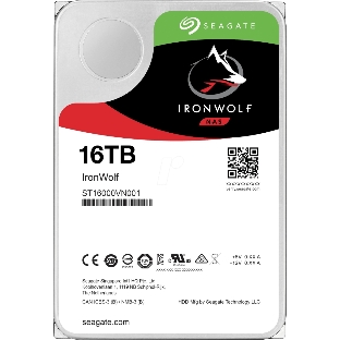 Жесткий диск HDD 16Tb 7200rpm SATA Seagate IronWolf 3.5' 6Gb/s 64Mb для NAS