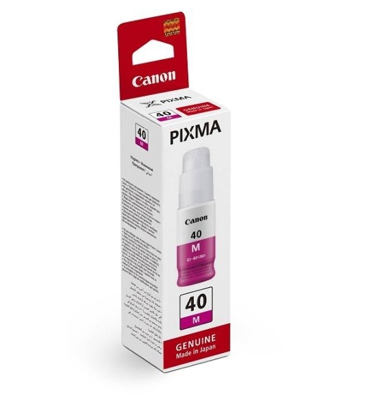 Контейнер с чернилами Canon GI-40 M пурпурный (7700 стр.) для СНПЧ Pixma G5040/G6040