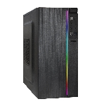 Компьютерный корпус Minitower ExeGate mEVO-9302-RGb-500W-12 (mATX, БП 500NPX с вент. 12см, 2хUSB+1хUSB 3.0, HD аудио, черный с RGb подсветкой), фото4