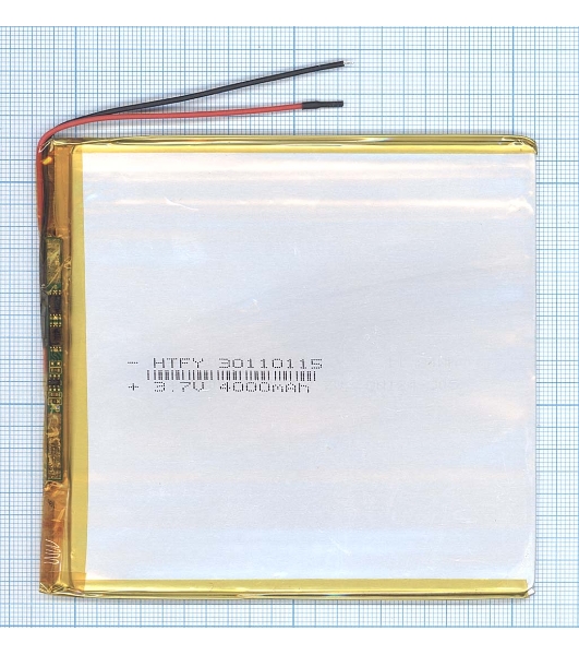 Аккумулятор Li-Pol (батарея) 3x110x115 мм 2pin 3.7V/4000mAh