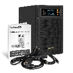 Источник бесперебойного питания On-line ExeGate PowerExpert TL-2000.72V.LCD.AVR.4SH.USB.RS232.SNMP 2000VA/2000W, On-Line, PF=1, LCD, 4*Schuko, RS232, USB, SNMP-slot, встроенные батареи 12V 7.2Ah- 6шт, возможность подключения до 4 внешних батарейных блоков 72В, Tower, металлический корпус, Black, фото2