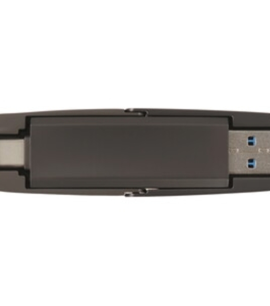 Флешка USB Netac US5 (NT03US5C-256G-32TA), 256Gb, USB 3.2/TypeC, R/W/ 550/500, черный