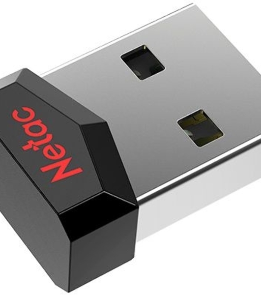 Флешка USB Netac UM81 (NT03UM81N-008G-20BK), 8Gb, USB 2.0, R/W 30/10, черный/красный