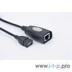 Кабель Gembird USB 2.0 удлинительный AM/AF/RJ45Fx2 по витой паре, фото2