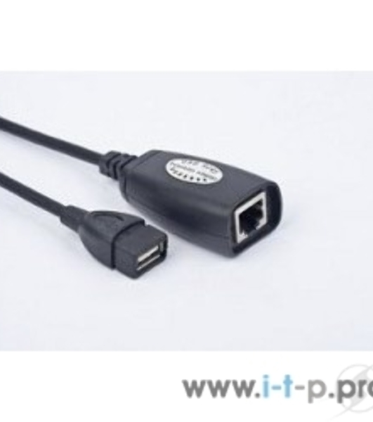 Кабель Gembird USB 2.0 удлинительный AM/AF/RJ45Fx2 по витой паре