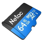 Флеш карта microSDHC 64Gb Netac P500 NT02P500STN-064G-S (без SD адаптера) 80Mb/s, фото3