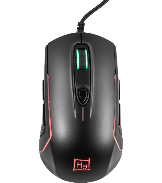 Мышь проводная Harper Gaming Kickback GM-P05 черный, 10000 dpi, USB, кнопки - 8