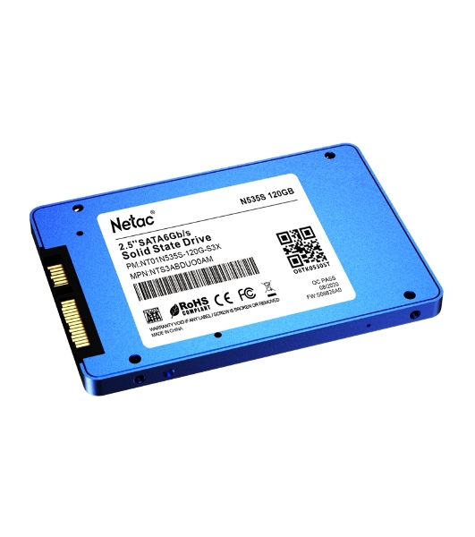 Накопитель SSD Netac N535S, 120Gb, 2.5', SATA-III, R/W 540/490
