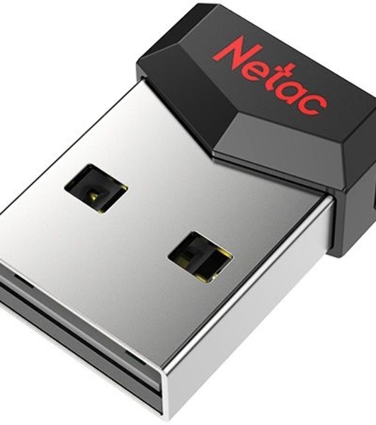 Флешка USB Netac UM81 (NT03UM81N-008G-20BK), 8Gb, USB 2.0, R/W 30/10, черный/красный