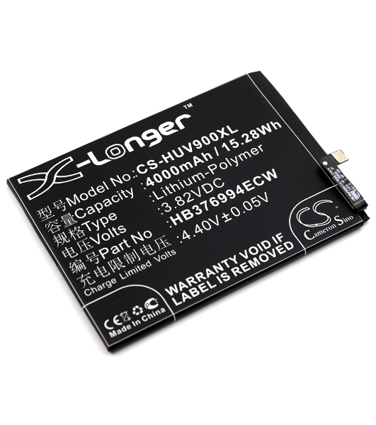 Аккумулятор CameronSino CS-HUV900XL HB376994ECW для Huawei Honor V9 3.82V, 4000mAh, 15.28Wh