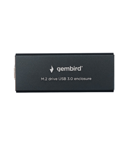 Внешний корпус Gembird EEM2-SATA-1 USB 3.0 для M2 SATA порт MicroB, металл, черный