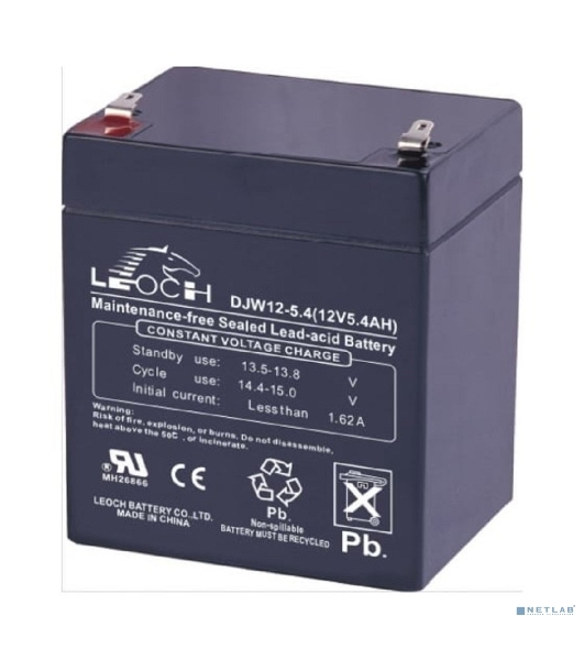Аккумуляторная Батарея Leoch DJW12-5.4 F2 (12V 5,4Ah)