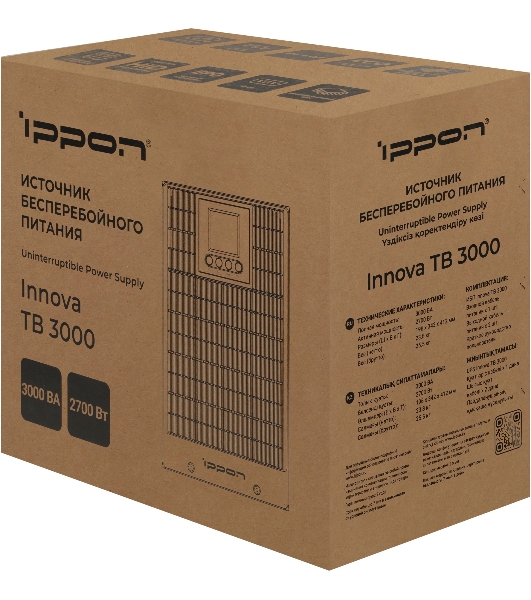 Источник бесперебойного питания Ippon Innova Tb 3000 2700Вт 3000ВА черный