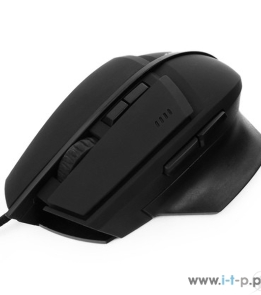 Мышь проводная Гарнизон GM-740G черный, 3200 dpi, USB, кнопки - 7