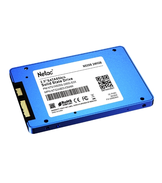 Накопитель SSD Netac N535S, 240Gb, 2.5', SATA-III, R/W 540/490