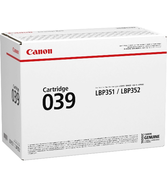 Картридж лазерный Canon Cartridge 039BK (0287C001) черный (11000 стр.) для Canon LBP351x/352x