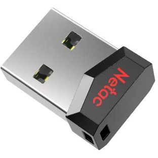 Флешка USB Netac UM81 (NT03UM81N-008G-20BK), 8Gb, USB 2.0, R/W 30/10, черный/красный
