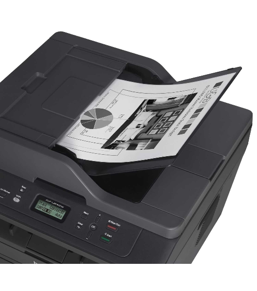 МФУ лазерное Brother DCP-L2540DW, А4, ч/б, печ. 30 стр/мин, 2400 x 600 dpi, USB, Wi-Fi, Ethernet RJ-45