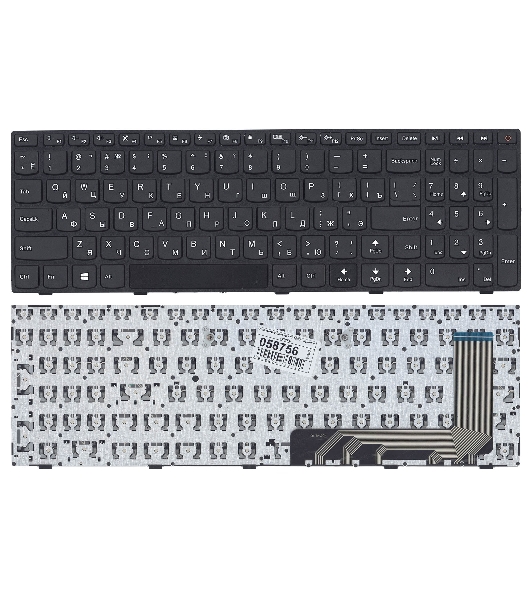 Клавиатура для ноутбука Lenovo IdeaPad 110-15ISK 110-17ACL черная с рамкой