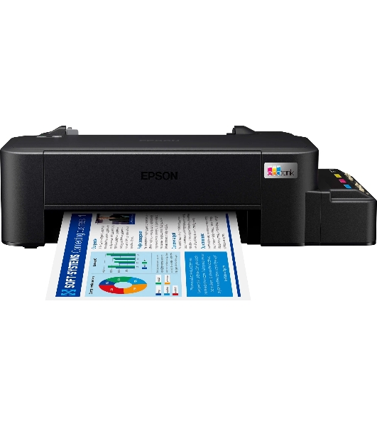 Принтер струйный Epson L121 (C11CD76414), A4, цветной, печ. до 9 стр/мин. (ч/б) до 4.8 стр/мин. (цвет), 720 x 720 dpi, USB