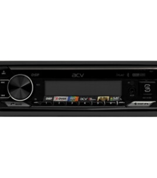 Автомагнитола ACV ADX-907BM, 1 DIN, Bluetooth, USB Type-A, AUX, пульт ДУ