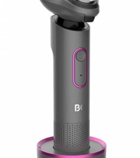 Электробритва BQ SV1008 Gray-Pink. Мощность 5 Вт/Время зарядки 90 минут/Время беспроводной работы 90 минут/Влагозащита IPX6/Электропитание 110-240 В, 50-60 Гц/Ротационная головка бритвы/Мощный мотор/Индикатор заряда батареи/Портативная база для подзарядки/3 насадки в комплекте'