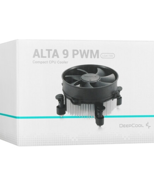 Кулер для процессора DEEPCOOL ALTA 9 PWM 1700 черный, 92 мм, алюминий, 2200 об/мин, 31.8 дБ, 4 pin, 65 Вт, 69 мм