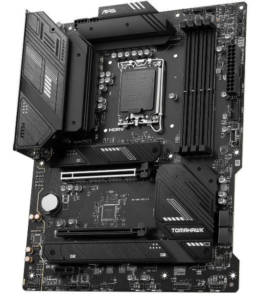 Материнская плата MSI MAG B760 TOMAHAWK WIFI, LGA 1700, Intel B760, 4xDDR5, 4xSATA, 3xM.2, 1xPCI-E 3.0 x4, 1xPCI-E 5.0 x16, 1xHDMI, 1xDP, 1xUSB Type-C, 1x2.5Gb LAN, 4xUSB-A 2.0, 4xUSB-A 3.2 Gen 2, 5x3.5 мм, 7.1, Standard-ATX