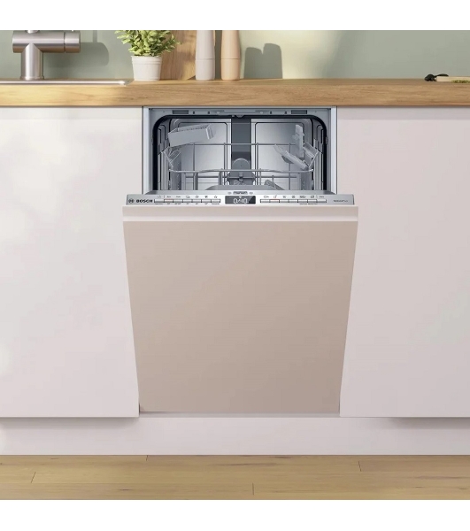 Встраиваемая посудомоечная машина Bosch SPV4HMX10E, серебристый, 44.8 см, 10 компл., 44 дБ, класс A++