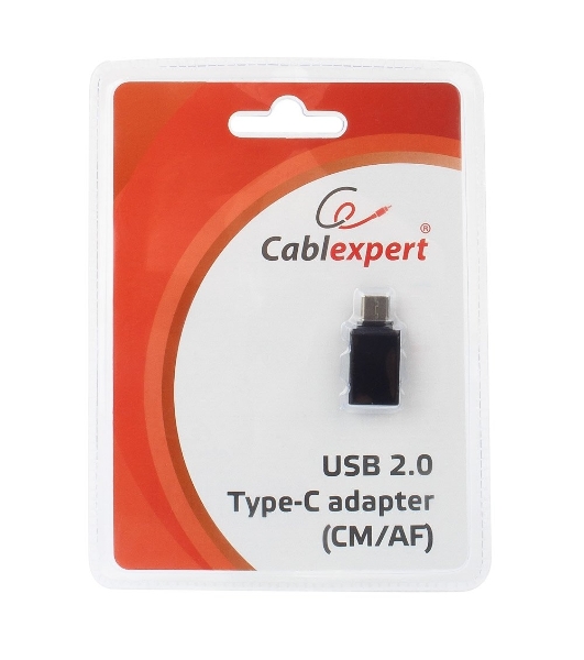 Переходник Cablexpert Переходник USB, USB Type-C/USB 2.0F, пакет (A-USB2-CMAF-01)