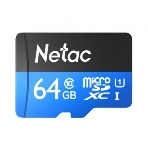 Флеш карта microSDHC 64Gb Netac P500 NT02P500STN-064G-R (с SD адаптером) 80Mb/s, фото2