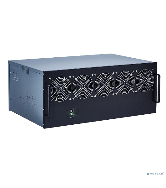 Корпус для майнинга ExeGate EX270772RUS Pro 13-430 (без БП, 2хUSB, 5хfan 120мм, места под: 13 видеокарт, 2 БП)