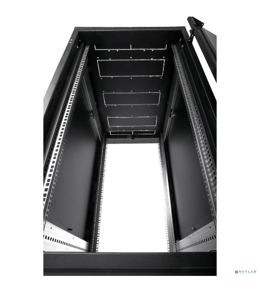 Шкаф телекоммуникационный напольный 18U (600x800) дверь стекло, черный (ШТК-М-18.6.8-1ААА-9005)