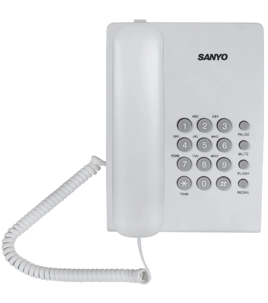 Телефон проводной SANYO RA-S204W белый