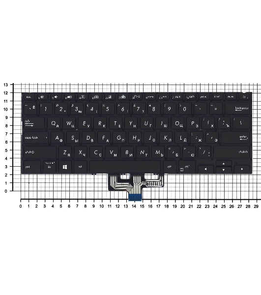 Клавиатура для ноутбука Asus Zenbook 14 UM433DA черная